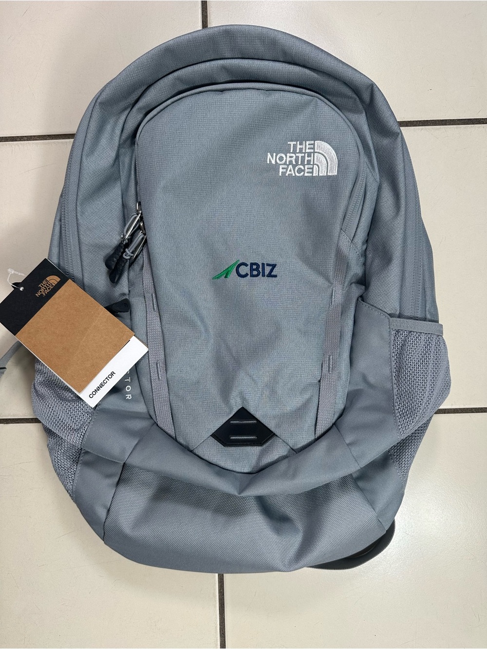 The North Face Light Gray Backpack with CBIZ Logo